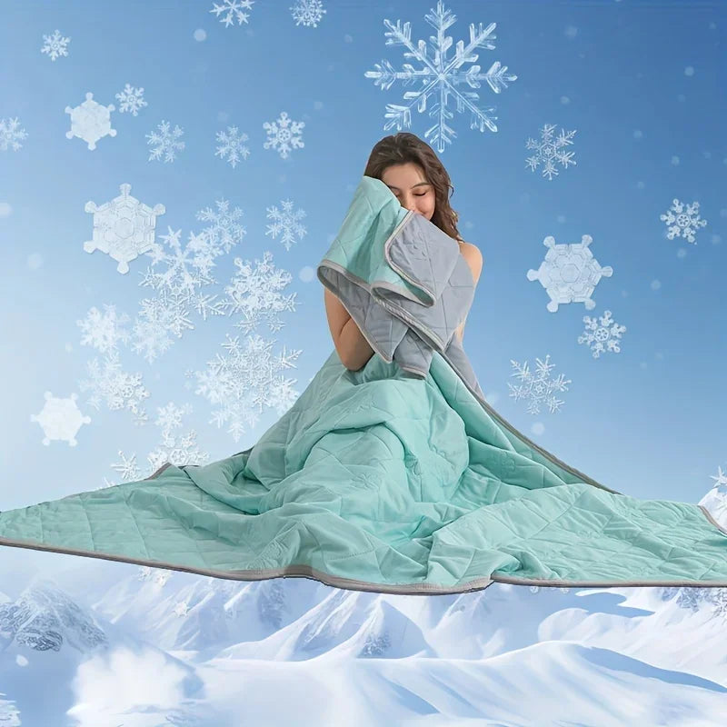 Summer Cooling Blanket – Ultra-Soft Lightweight Breathable Throw for Hot Sleepers & Cooling Pillows