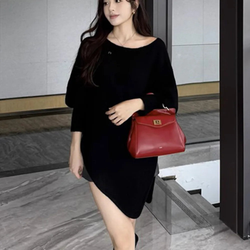 Lucia Lock PU Croco Shoulder Crossbody Bag – Luxury Light Fashion Tote for Women