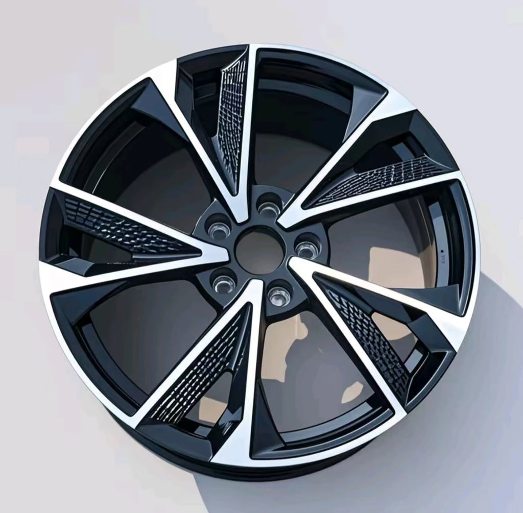 Five-Spoke Alloy Wheels – Black & Machined Finishes