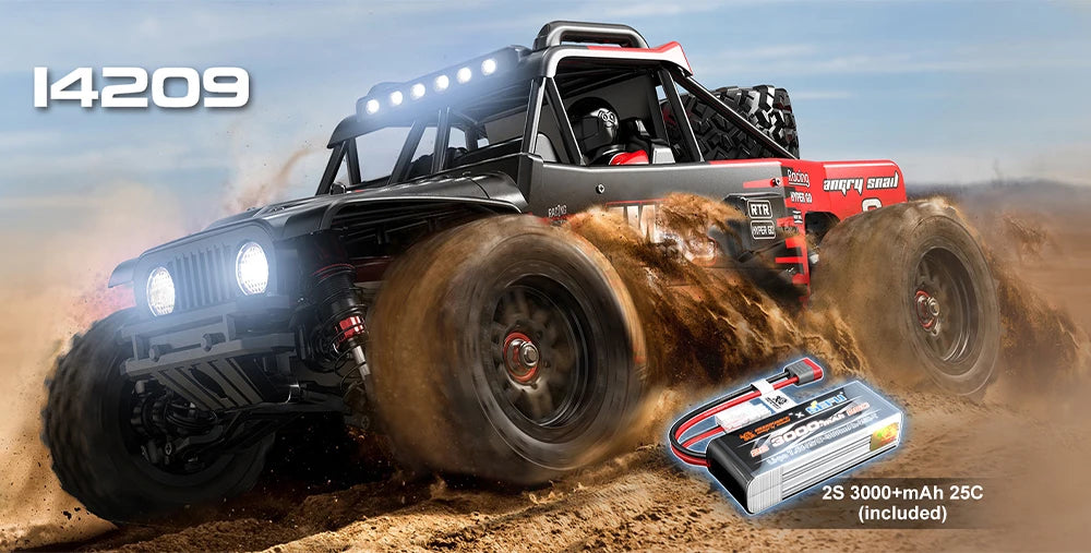 Hyper Go MJX 14209 1/14 Scale 4WD Brushless RC Car – 75KM/H Off-Road Racing Truck