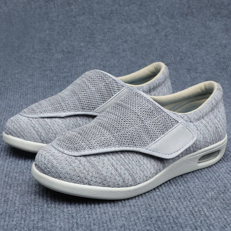 Women's Orthopedic Wide Walking Shoes – Soft Adjustable Diabetic Shoes for Swollen Feet, Bunion, Hallux Valgus & Elderly Comfort
