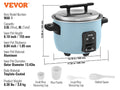 SucceBuy Commercial Rice Cooker – 8L, 10L & 13L, Non-Stick Aluminum Pot, 24-Hour Keep Warm for Restaurant & Buffet