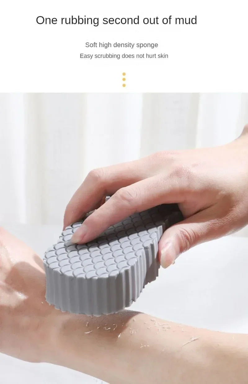 Soft Sponge Body Scrubber for Baby & Adults – Exfoliating Bath Scrub Sponge & Dead Skin Remover