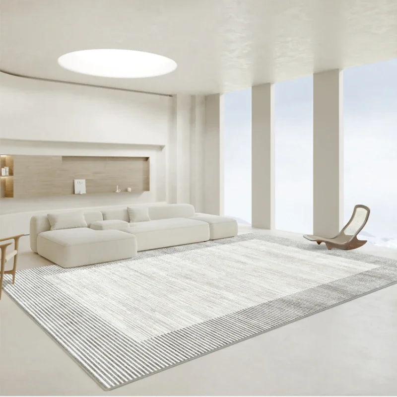Modern Nordic Soft Lounge Rug – Washable Anti-Slip Large Area Carpet for Living Room & Bedroom, 24 Colors & 10 Sizes
