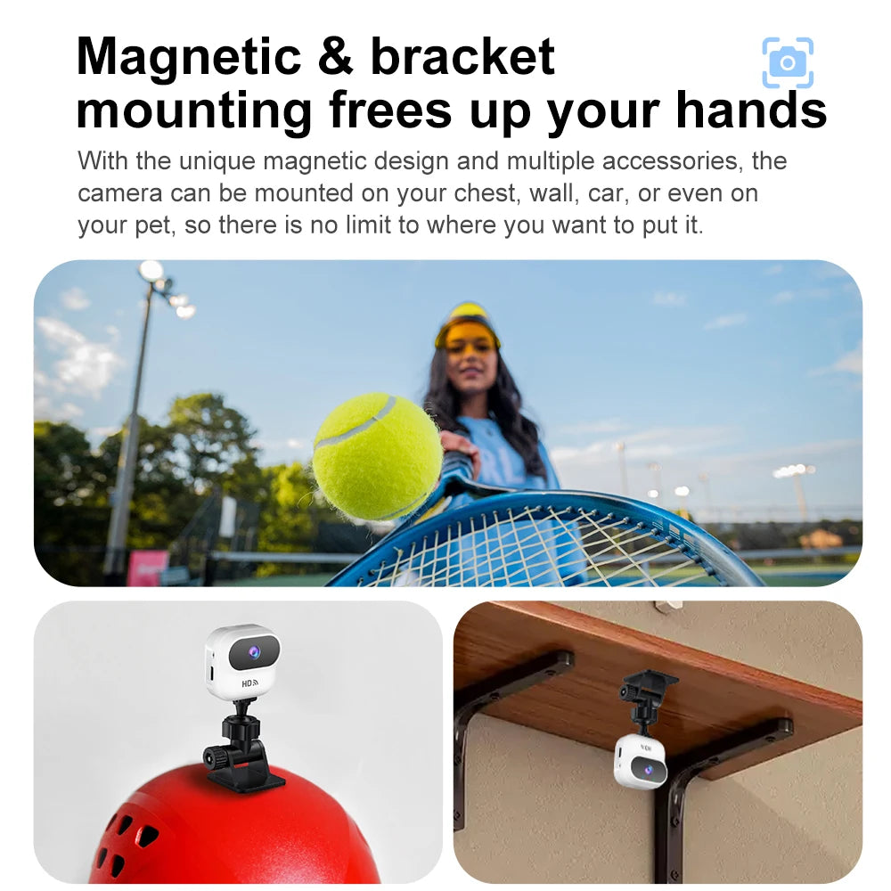 HD Mini WiFi Security Camera – 1080P Motion Tracking Smart Home Surveillance