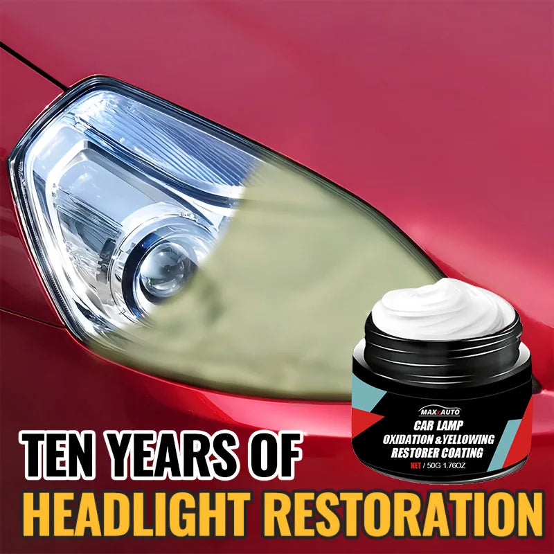 See Clearly Again. — Car Headlight Restoration Polishing Kit | Scratch Remover, Oxidation Cleaner & Repair Paste for Headlamp Assembly, 65g & 100g