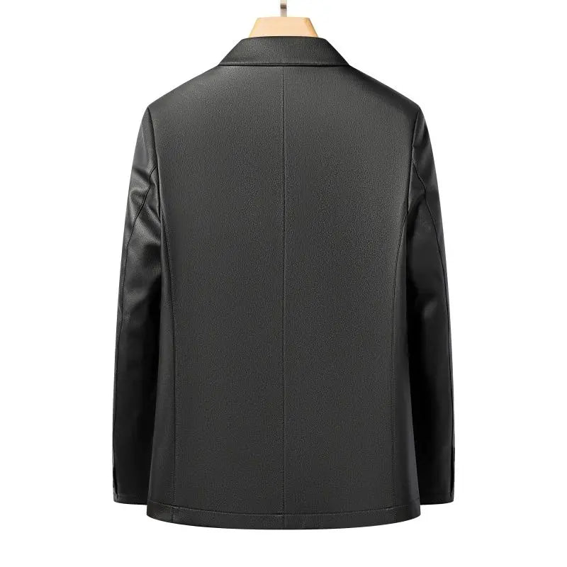 Spring and Autumn Leather Jackets, Casual Leather Suits, Men's Leather Jackets, Sheepskin Slim-Fit High-End Genuine Leather Jack