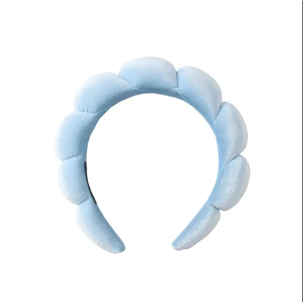 Puffy Spa Headband & Wristbands Set — 3 Pack