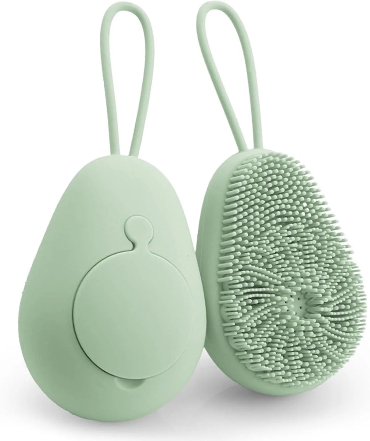 Silicone Refillable Body Scrubber Brush – Soft Exfoliating Shower Massage Brush
