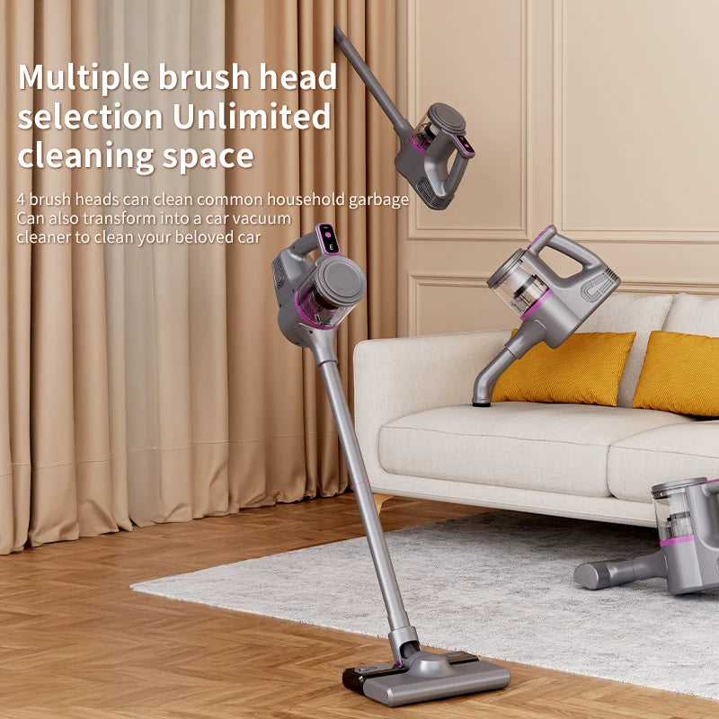 Cordless Vacuum Cleaner 15000Pa — 2-in-1 Stick & Handheld, Lightweight for Carpet, Hardwood Floor, Pet Hair & Car