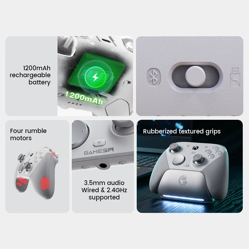 GameSir G7 Pro Wired Xbox Gamepad with Charging Dock – PC, Steam & Android Controller