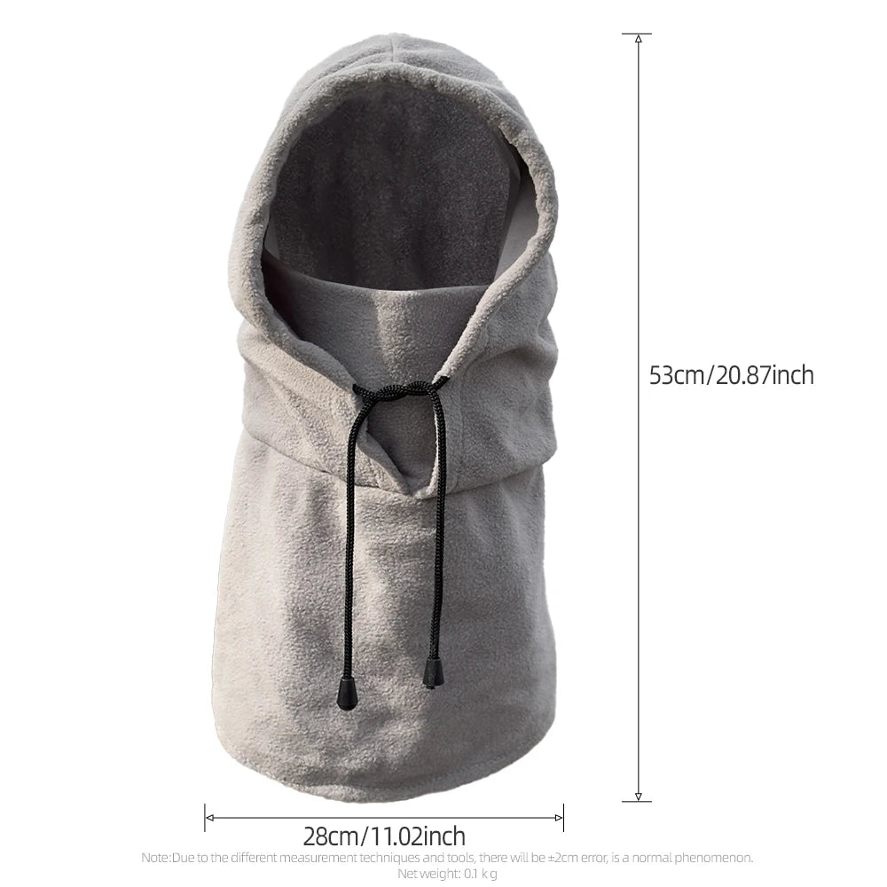 NYQD Fleece Balaclava Face Mask — Neck Warmer Hood for Ski, Sports & Winter Tactical Use