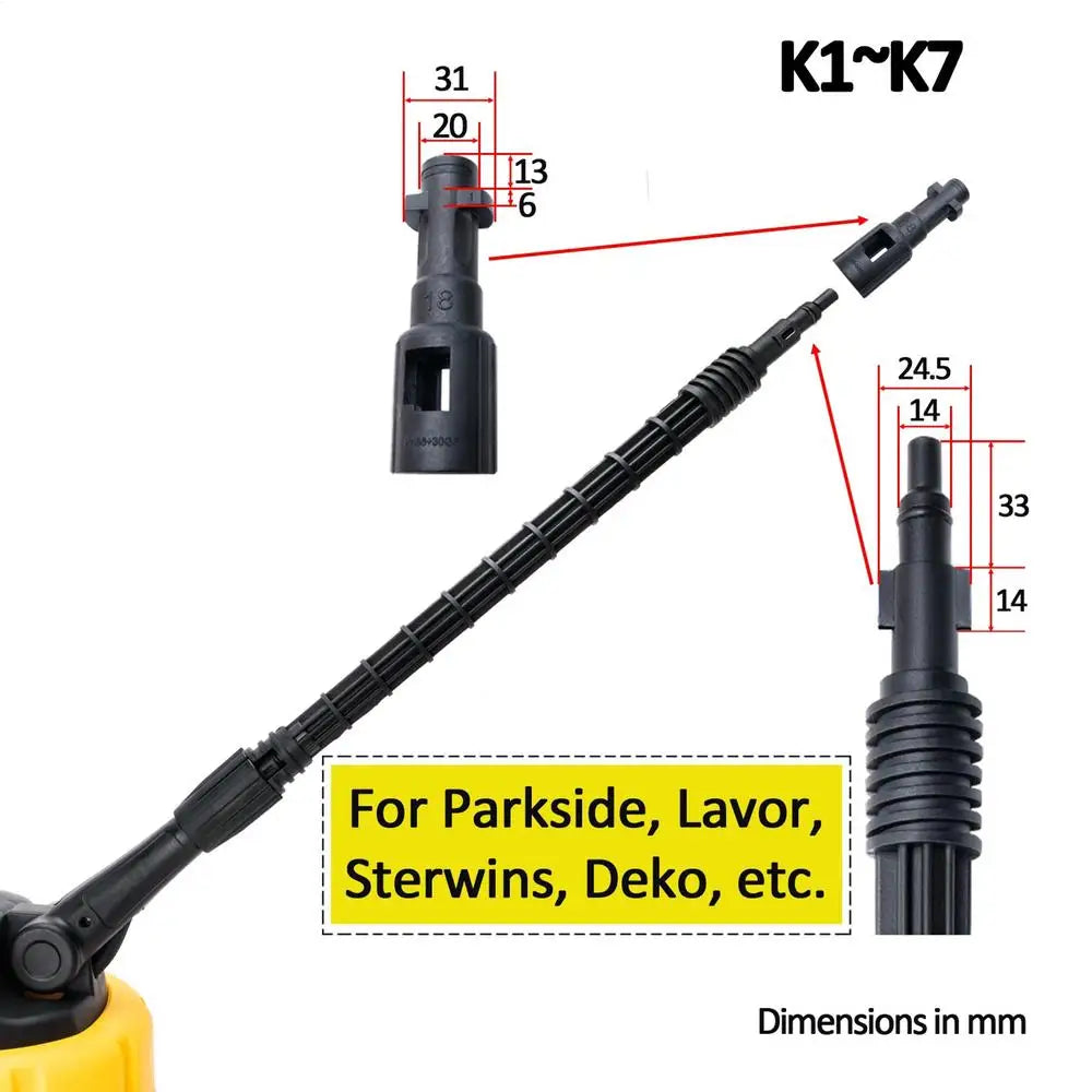 Pressure Washer Rotary Patio Cleaning Brush for Karcher K1–K7 – Yard, Driveway & Deck