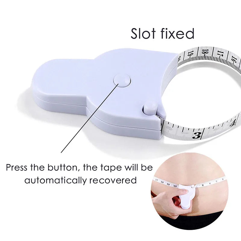 Self-Tightening Body Measuring Tape — 150cm Retractable Tailor Ruler