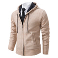 Men's Fleece Zip Cardigan Jacket — Warm Casual Layering Piece