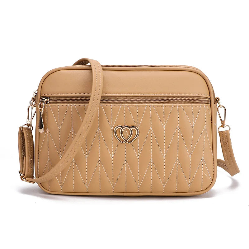 Soft PU Alligator Flap Crossbody Bag – Tassel Shoulder Purse for Women