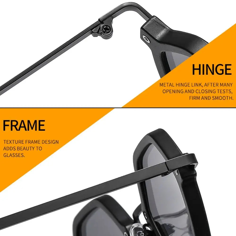 Polygon Metal Frame Square UV Sunglasses — Retro Punk