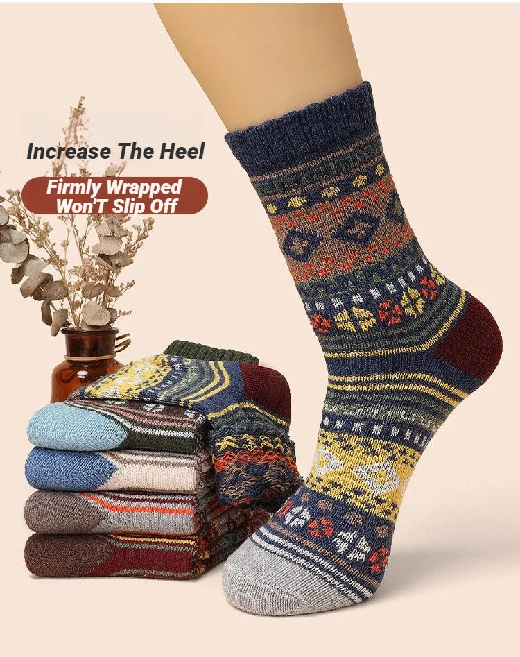 Men's Retro Winter Knit Socks