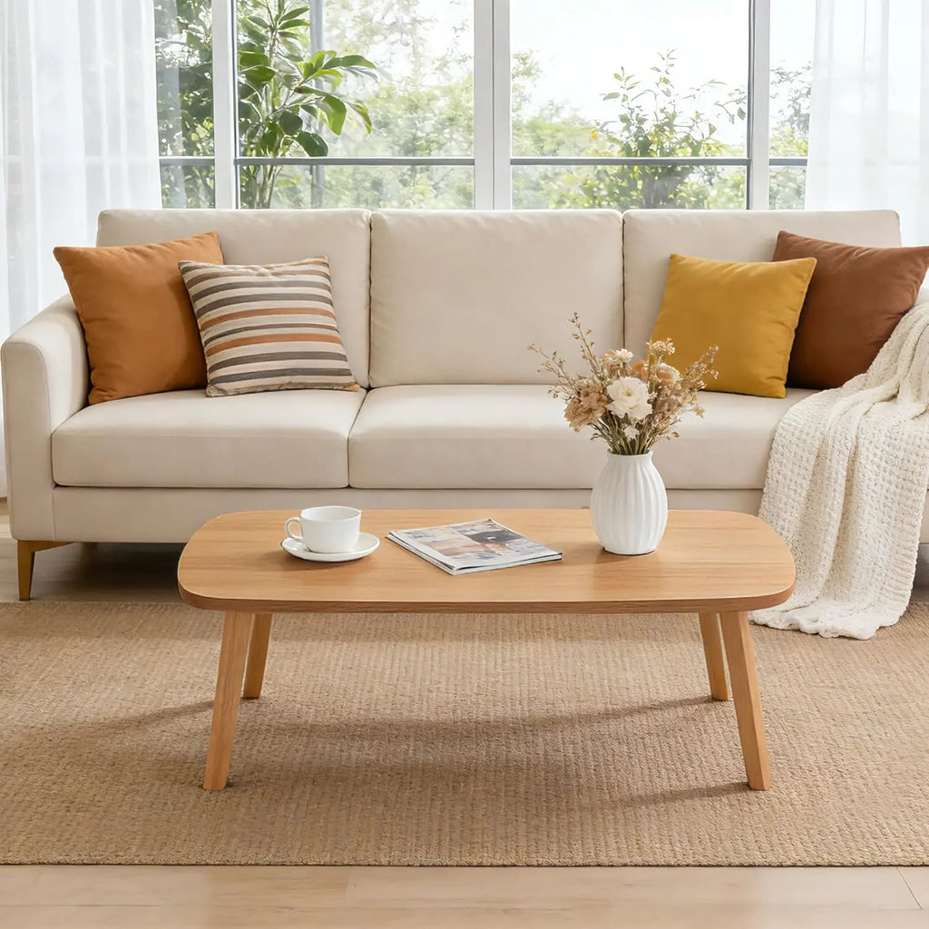 Foldable Wooden Coffee Table — Portable Laptop & Tatami Desk