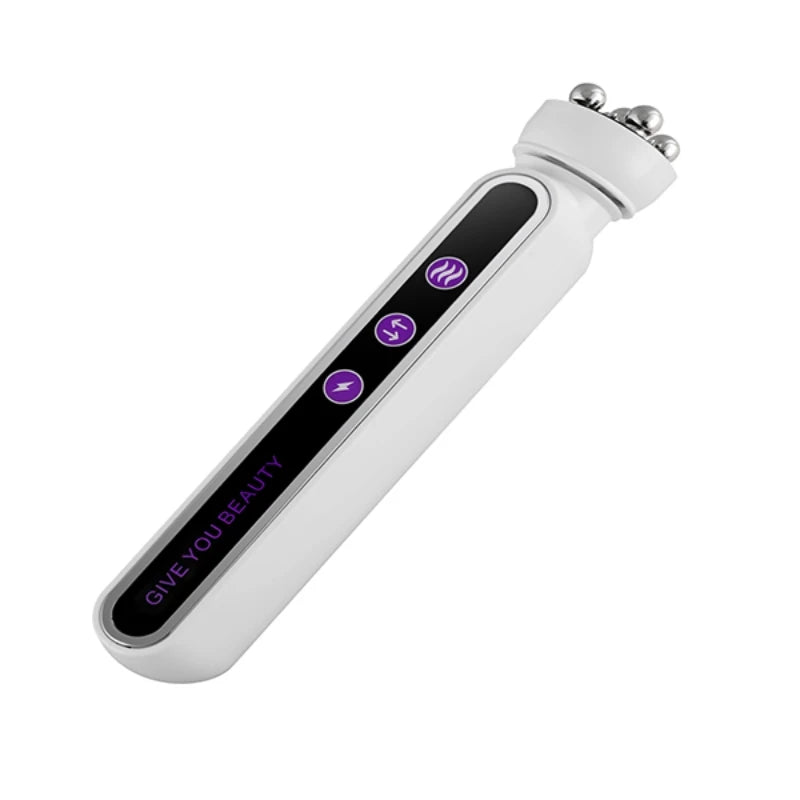 360° Rotating EMS Facial Massager with LED Phototherapy & Heat – Face Lift, Skin Tightening & Anti-Wrinkle Beauty Device