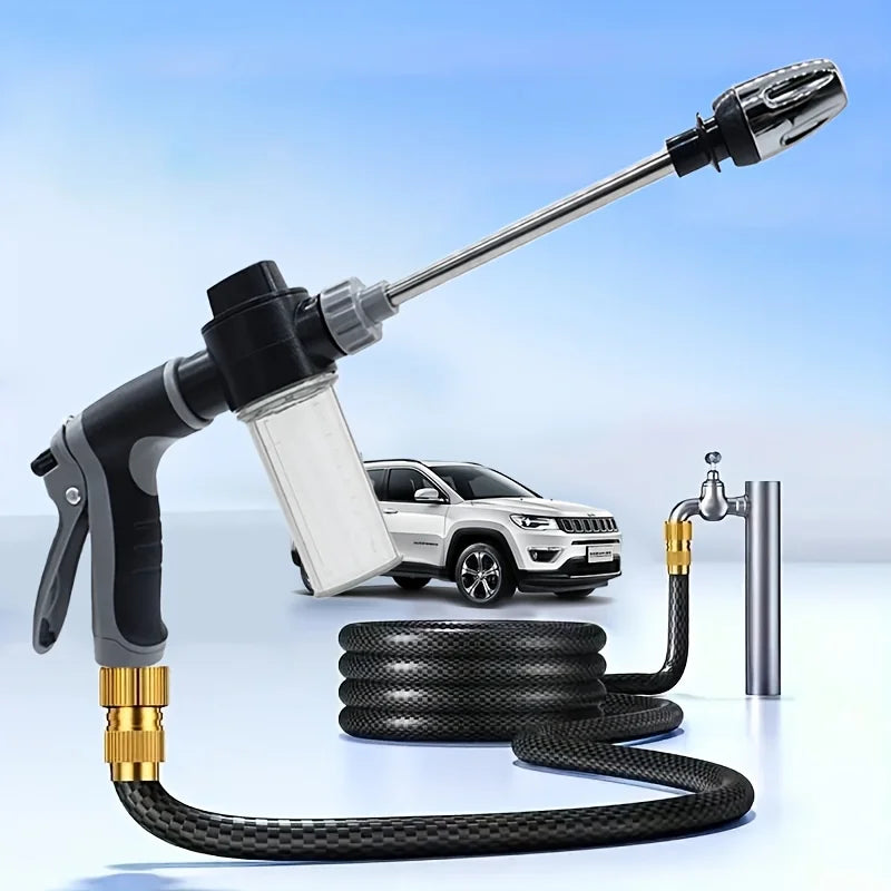 High-Pressure Car Wash Water Gun – RV & Garden Cleaning, Shower Nozzle, Standard or Foam Option