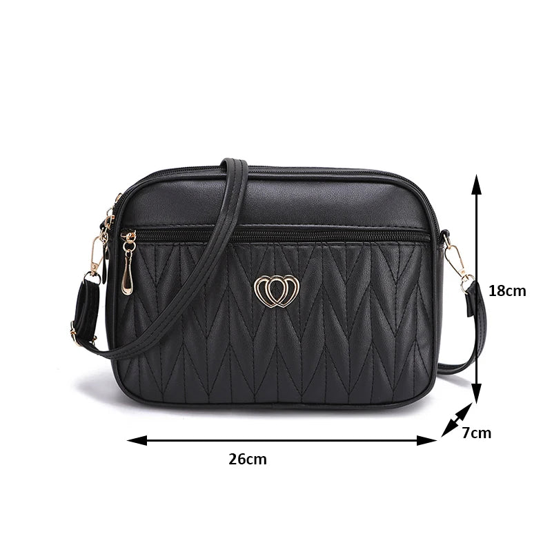 Soft PU Alligator Flap Crossbody Bag – Tassel Shoulder Purse for Women