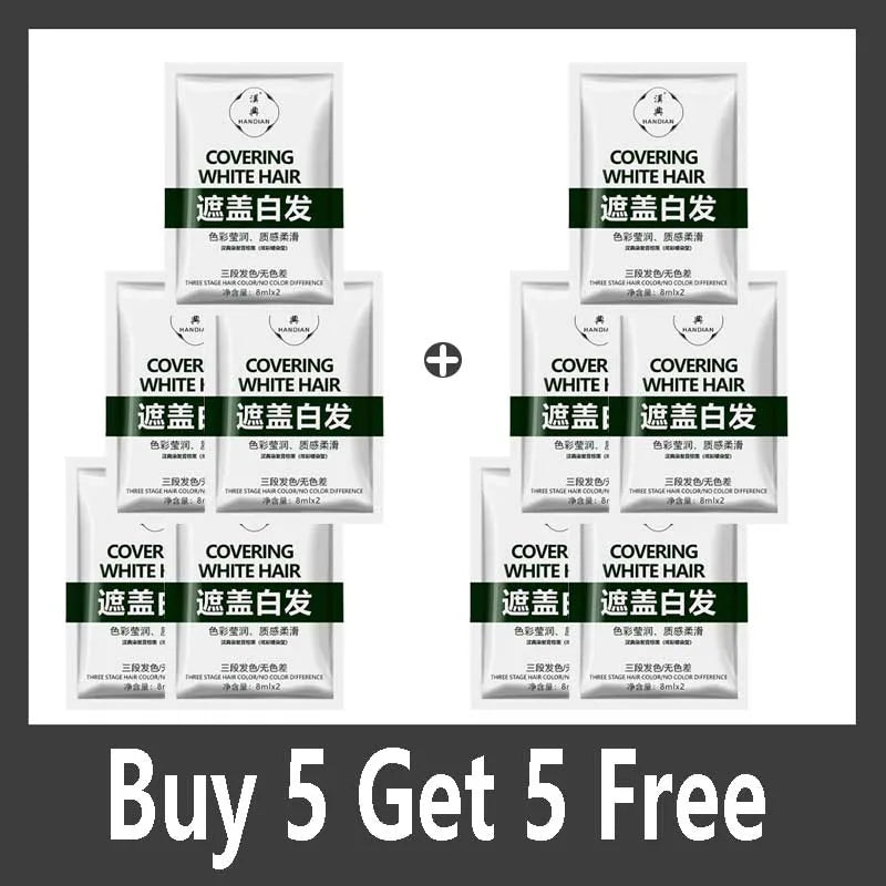 Herbal Black Soya Bean Hair Dye Shampoo — Cover Grey & White Hair Naturally