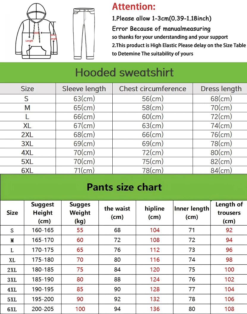 Men's 3D Print Hoodie & Jogger Pants Set – Spring Autumn Street Co-Ord