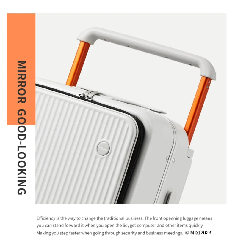 Mixi Front-Pocket Laptop Suitcase – PC Aluminum Frame
