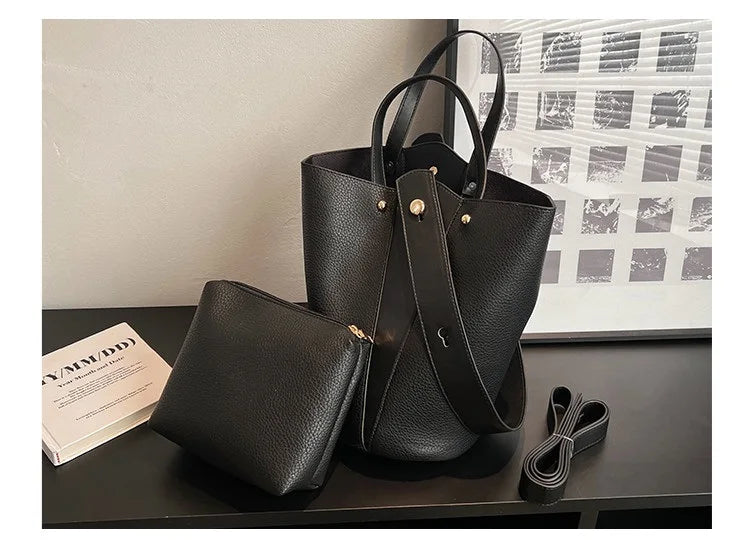 Luxury PU Bucket Bag – Trending Crossbody Shoulder Tote for Women 2026
