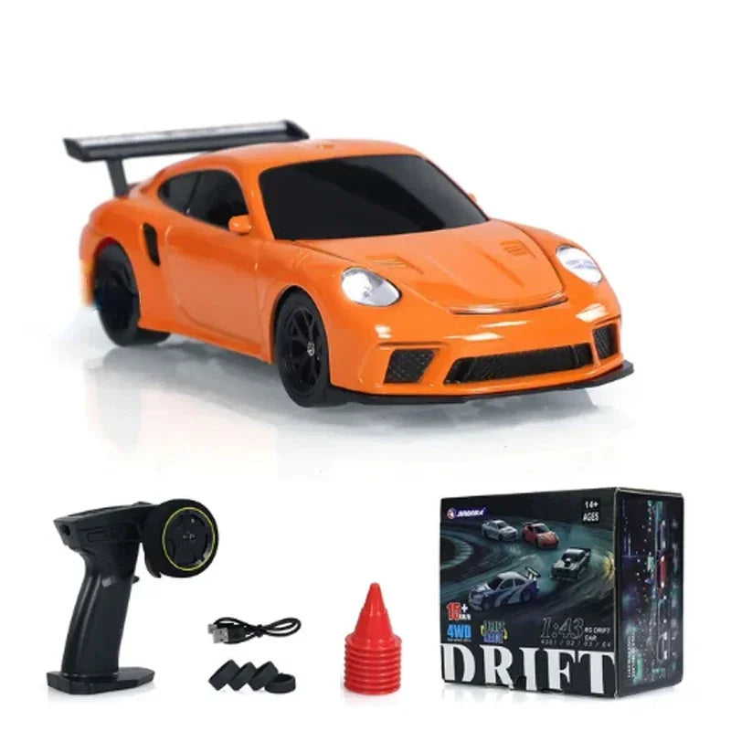 1/43 Scale Mini 4WD RC Drift Car – High Speed Radio Controlled Racing Model