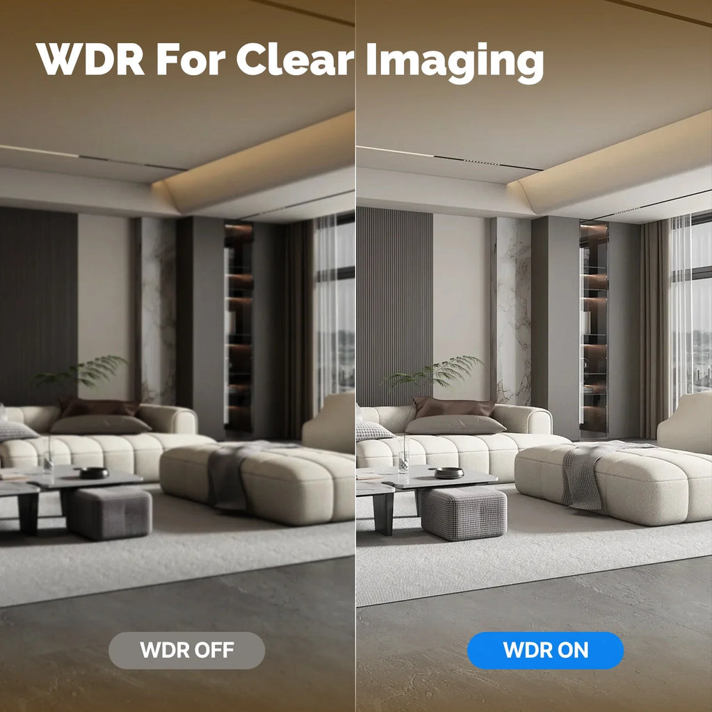 4MP WiFi Indoor Pan/Tilt Security Camera – 360° Pan, IR Night Vision, Motion & Sound Detection | Alexa & Google