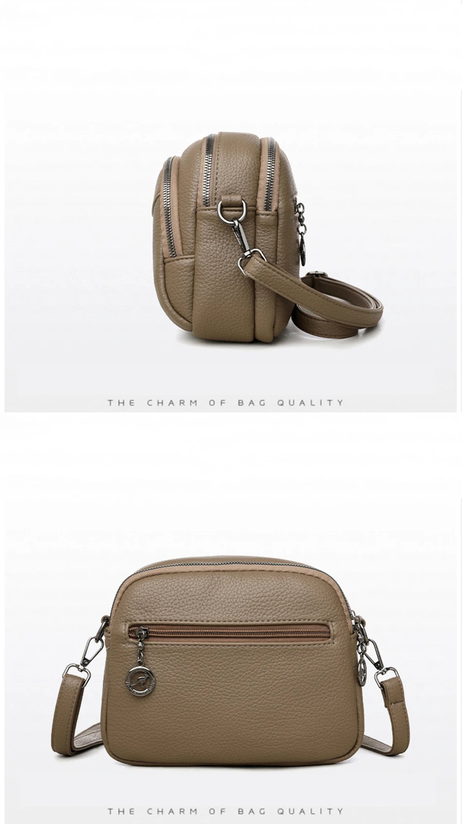 Luxury Solid Color Square Shoulder Crossbody Bag – Vintage PU Leather Messenger Handbag for Women