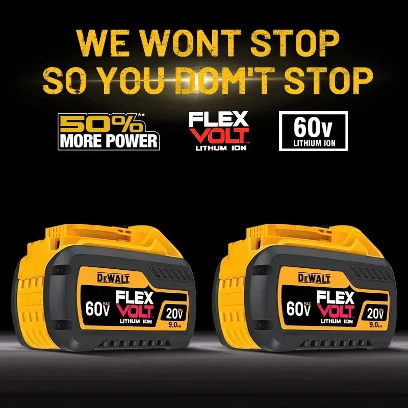 DeWALT 20V/60V MAX FlexVolt Battery – 6Ah & 9Ah Replacement for DCB606 DCB205 DCB206 Power Tools