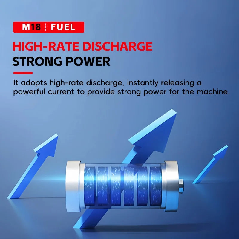 Milwaukee M18 6Ah Replacement Battery – 18V Lithium-Ion Rechargeable for M18 Cordless Power Tools
