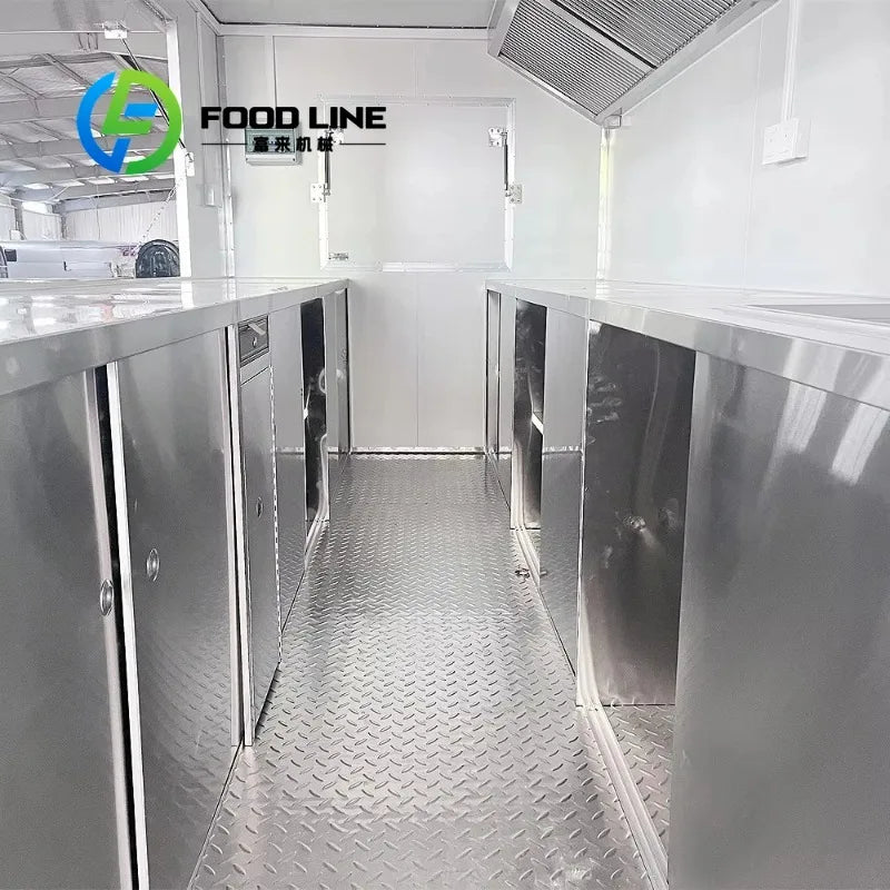 Customized Mobile Food Catering Cart with Full Kitchen – Outdoor Street Vending Trailer