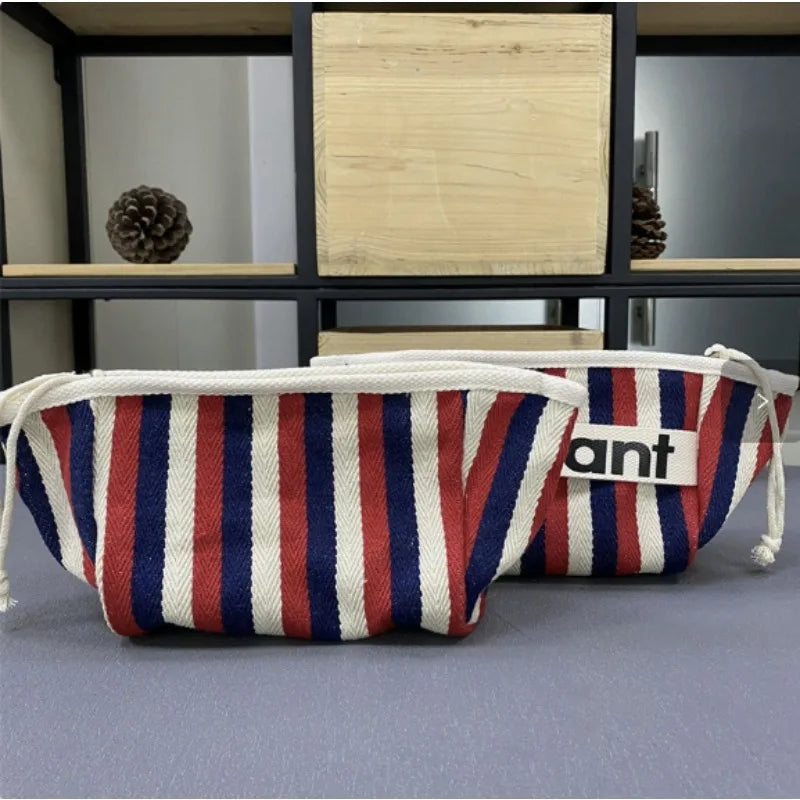 Canvas Zipper Makeup Storage Bag – Small Handheld Cloth Bag for Women 2026