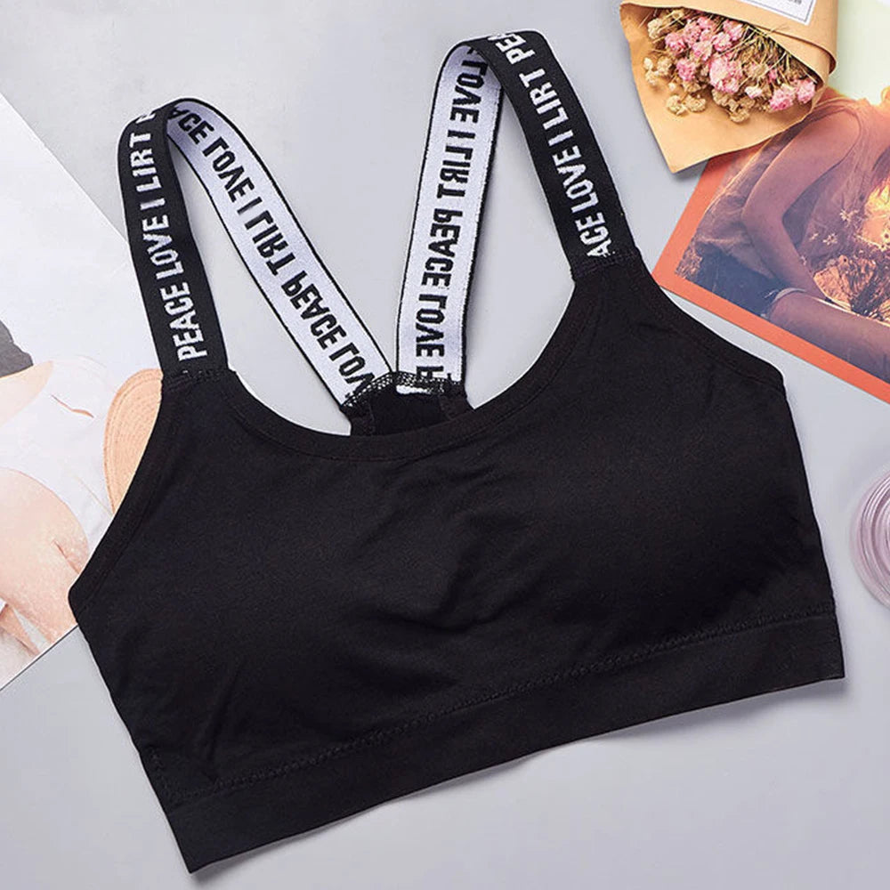 Women’s Seamless Wide-Strap Yoga Crop Top — Breathable Activewear