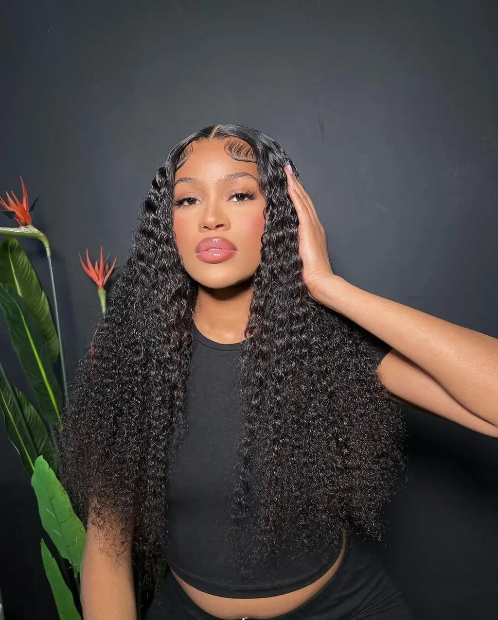 40–50 Inch Water Wave Curly Lace Front Wig | 300% Density 13x4 13x6 7x5 HD Glueless Brazilian Human Hair for Women