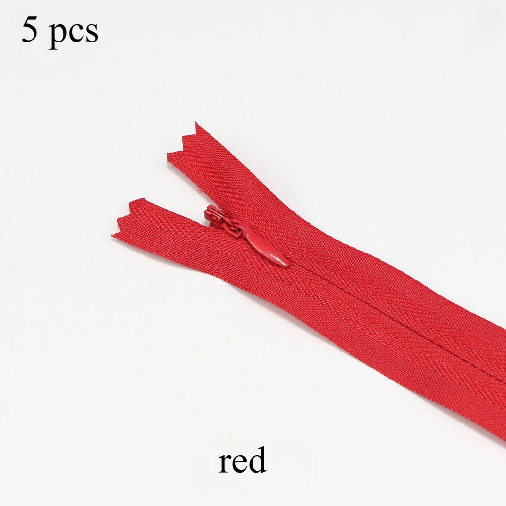Invisible Zippers 5-Pack — Premium Hidden Zippers for Dresses, Pants & More (18cm–60cm)
