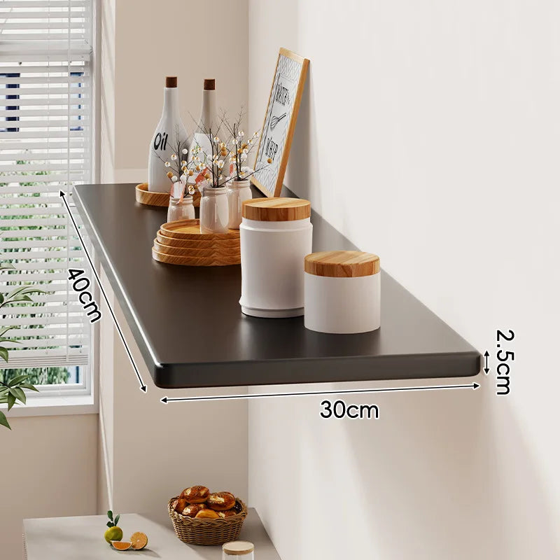 Floating Wall Display Shelf — Wooden Bookshelf, Decorative Laminate & Living Room Wall Rack