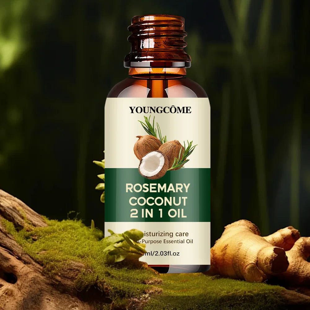 Rosemary Essential Oil for Hair Loss & Scalp Health — Pure Botanical Hair Growth Treatment