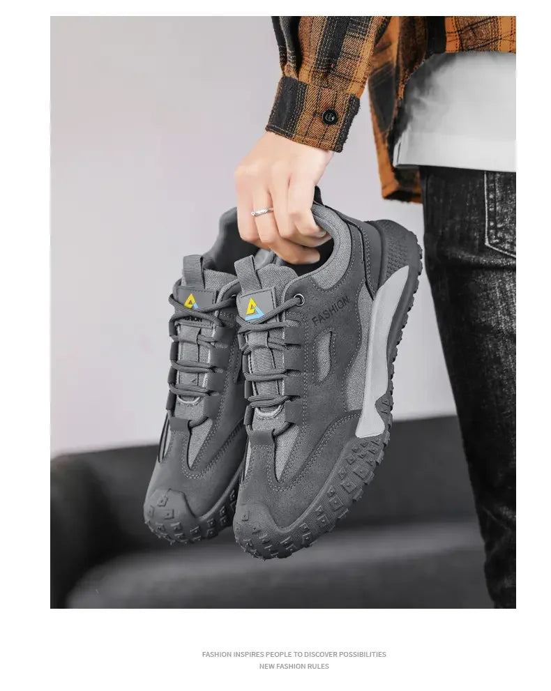 Men's Thick-Sole Anti-Slip Outdoor Platform Sport Shoes