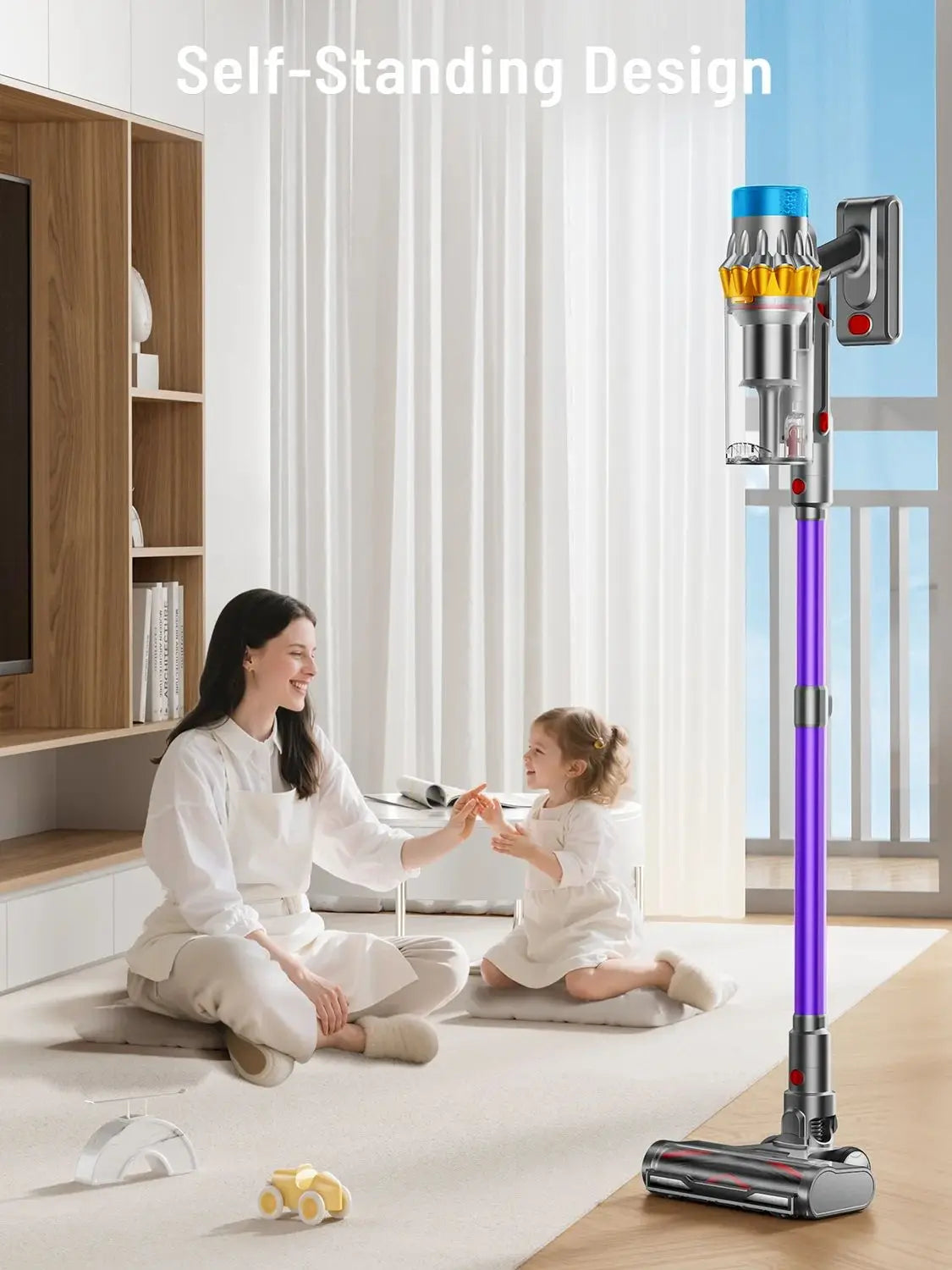 VAKERR X15 Pro Cordless Vacuum Cleaner — 650W 65KPa Strong Suction, 70-Min Runtime for Pet Hair & Carpet
