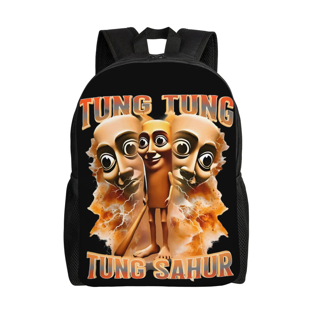 Tung Tung Tung Sahur Backpack – Unisex Meme Daypack