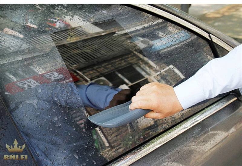 Soft Silicone Car Squeegee — Non-Scratch Window Wiper & Water Drying Blade for Car & Home Glass