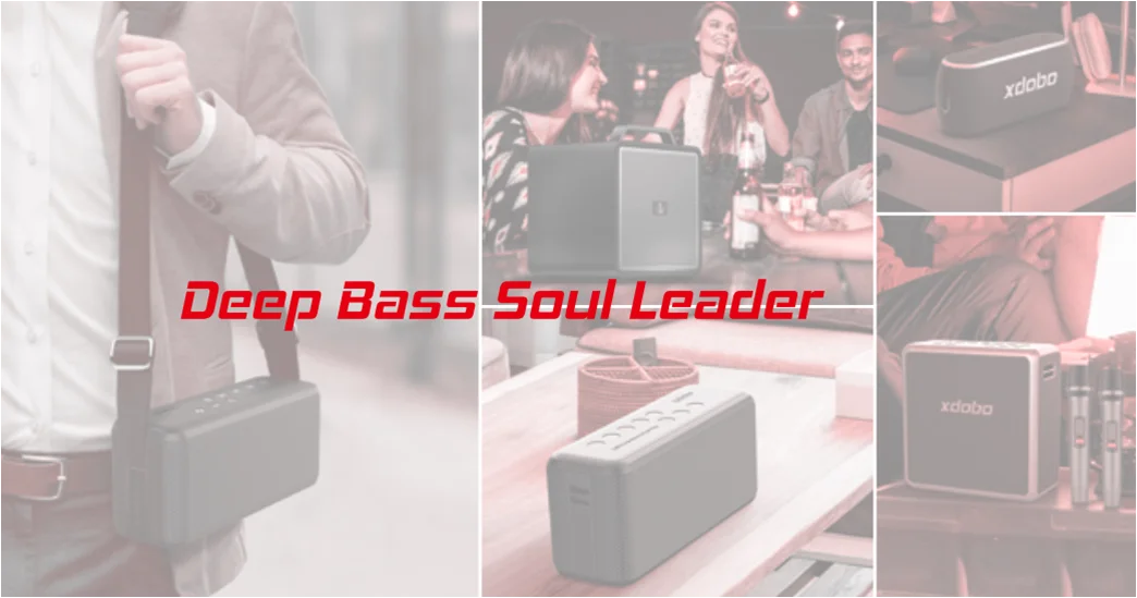 XDOBO X8 Max Portable Bluetooth Speaker — High-Power Outdoor Sound with LED Lights