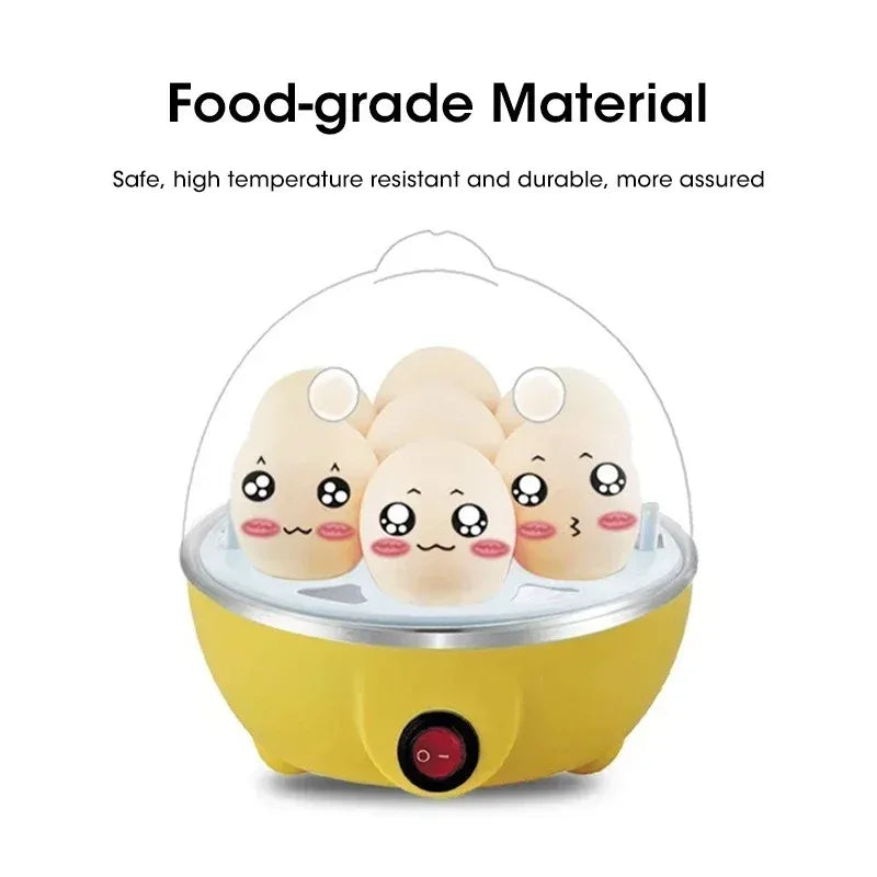 7-Egg Double Layer Electric Egg Steamer – Boiling, Poaching & Custard Breakfast Maker