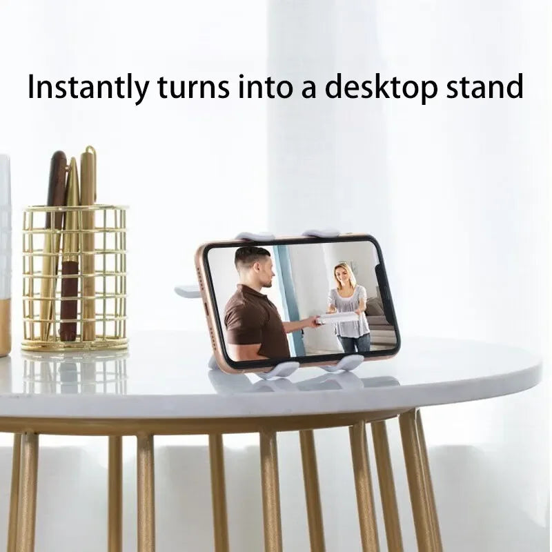 Hands-Free. Any Angle. Anywhere. — Flexible Gooseneck Long Arm Phone Holder Clamp Bracket | Bedside, Desktop, Overhead Live Streaming, White & Black