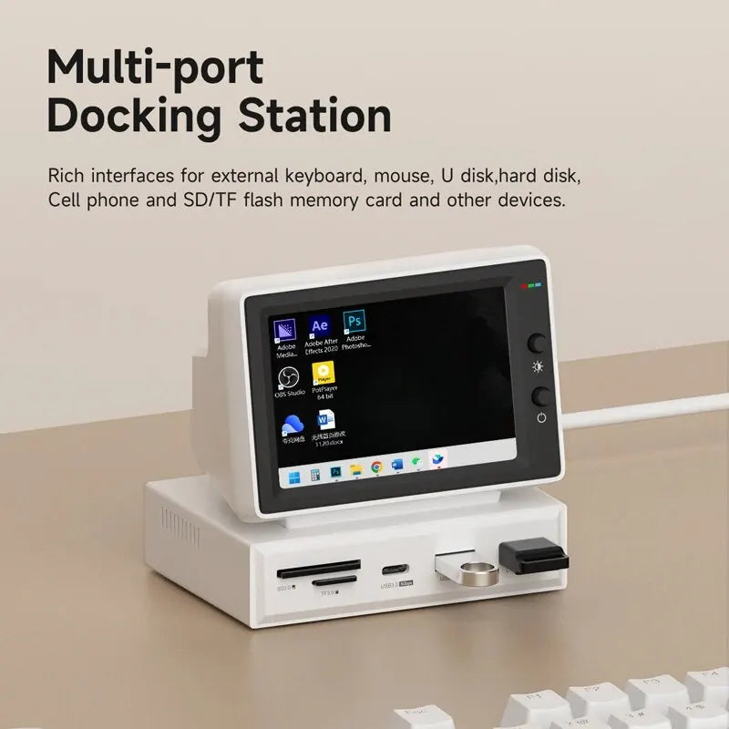 Hagibis 3.5-Inch IPS Mini Display & USB-C Hub